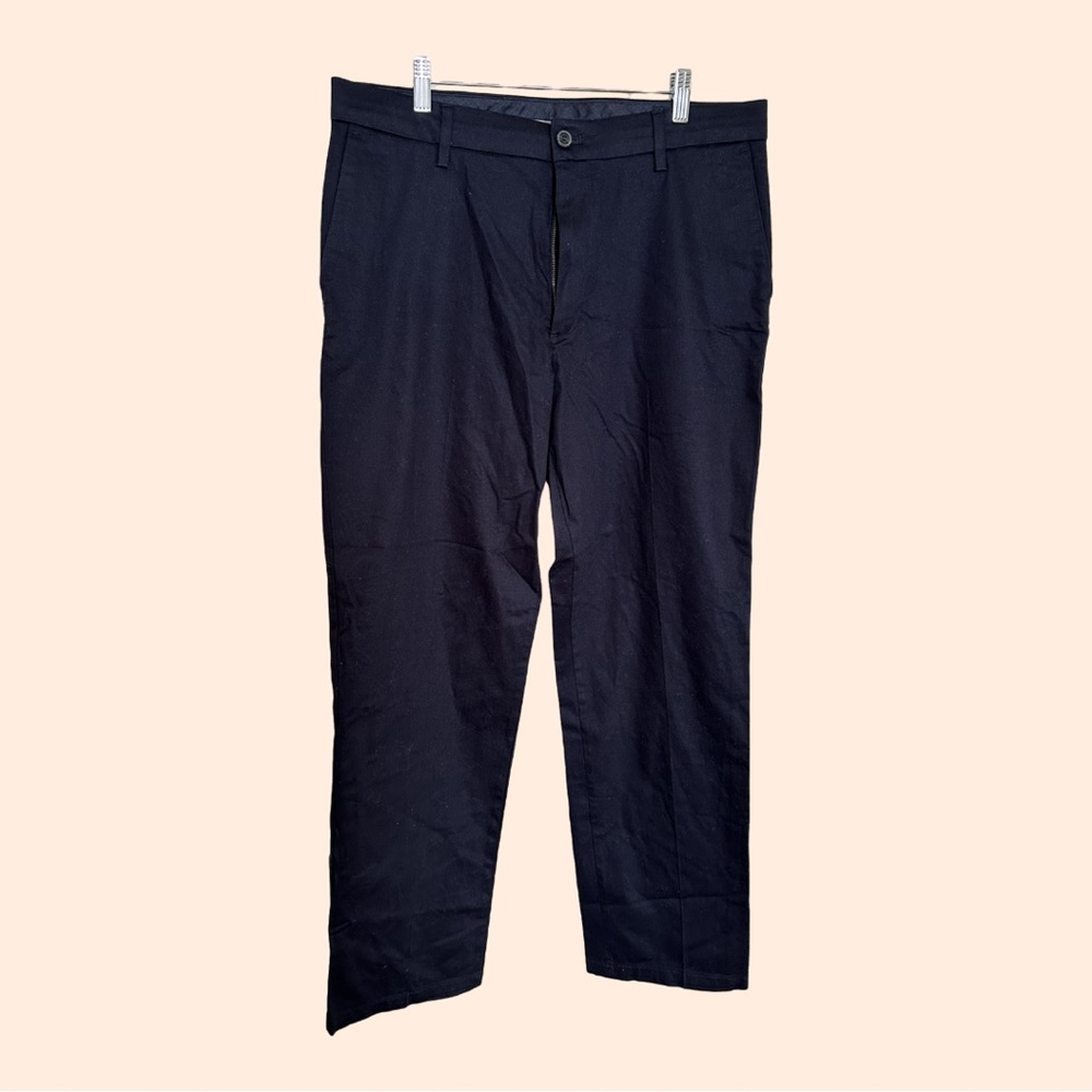 Dockers Navy Blue Cotton Chino Dress Pants Business Casual Pants sz 34x32